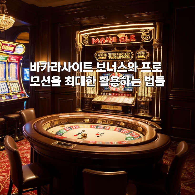 바카라사이트 보너스와 프로모션을 최대한 활용하는 법들