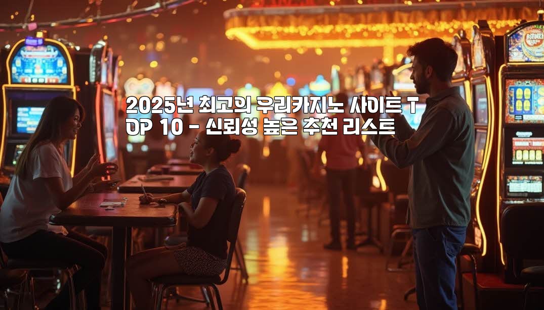 2025년 최고의 우리카지노 사이트 TOP 10 – 신뢰성 높은 추천 리스트